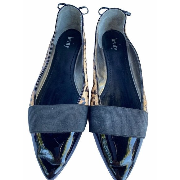 Slip On Flats Printed Calf Hair Shoes 8 - Picture 7 of 12